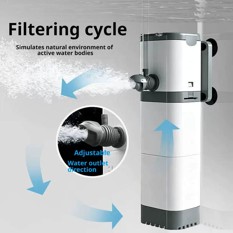 Aquaculture Aerator Pump - Aquarium Filter Pump, Fish Tank, Submersible,