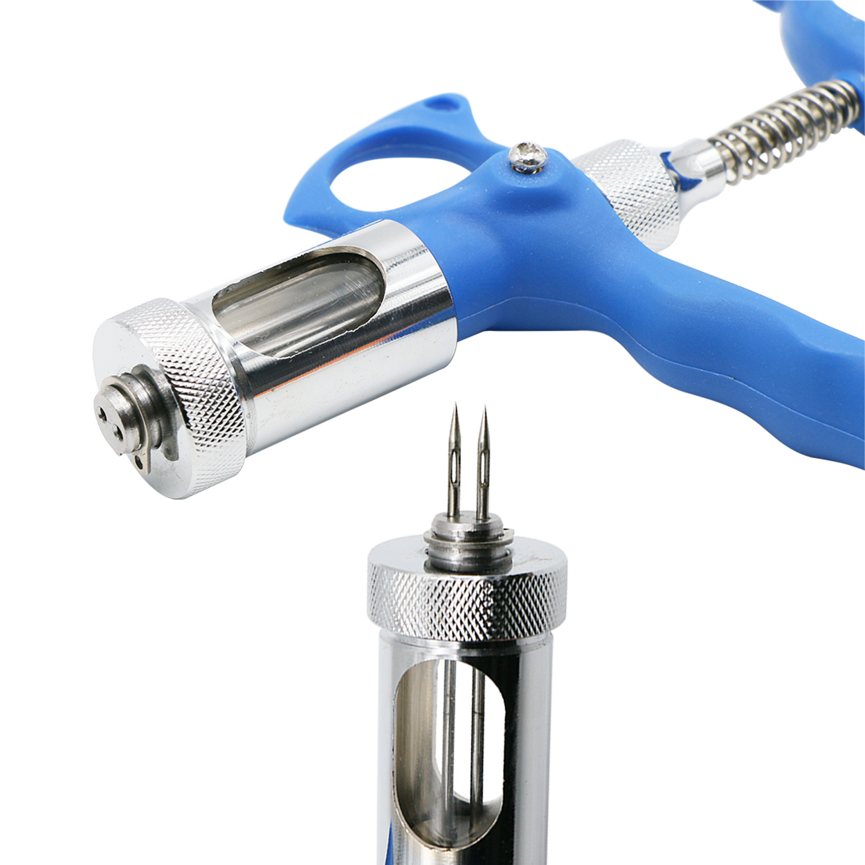 1 Pc 5ml Double Needle Poultry - огляд і ціна Veterinary Syringe Gun