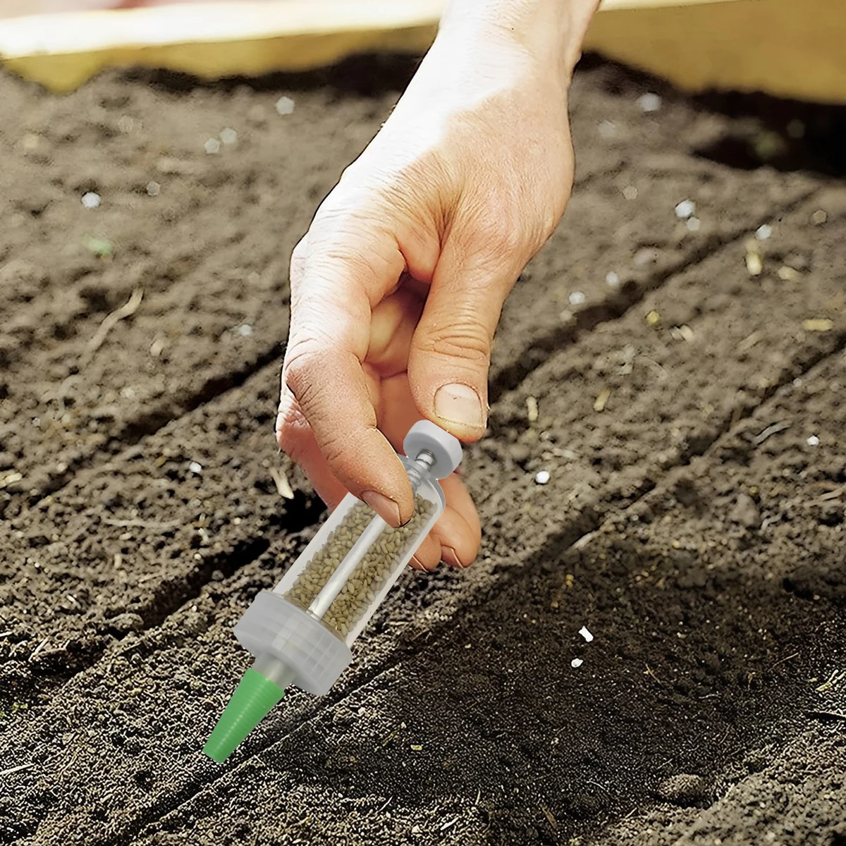 Mini Sowing Seed Dispenser Man - огляд і ціна Manual Seeder Hand