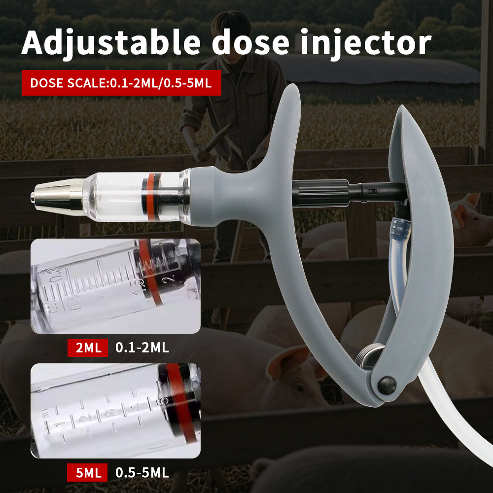 1 Pc 2ml / 5ml Animal Continuo - огляд і ціна Veterinary Syringe Gun