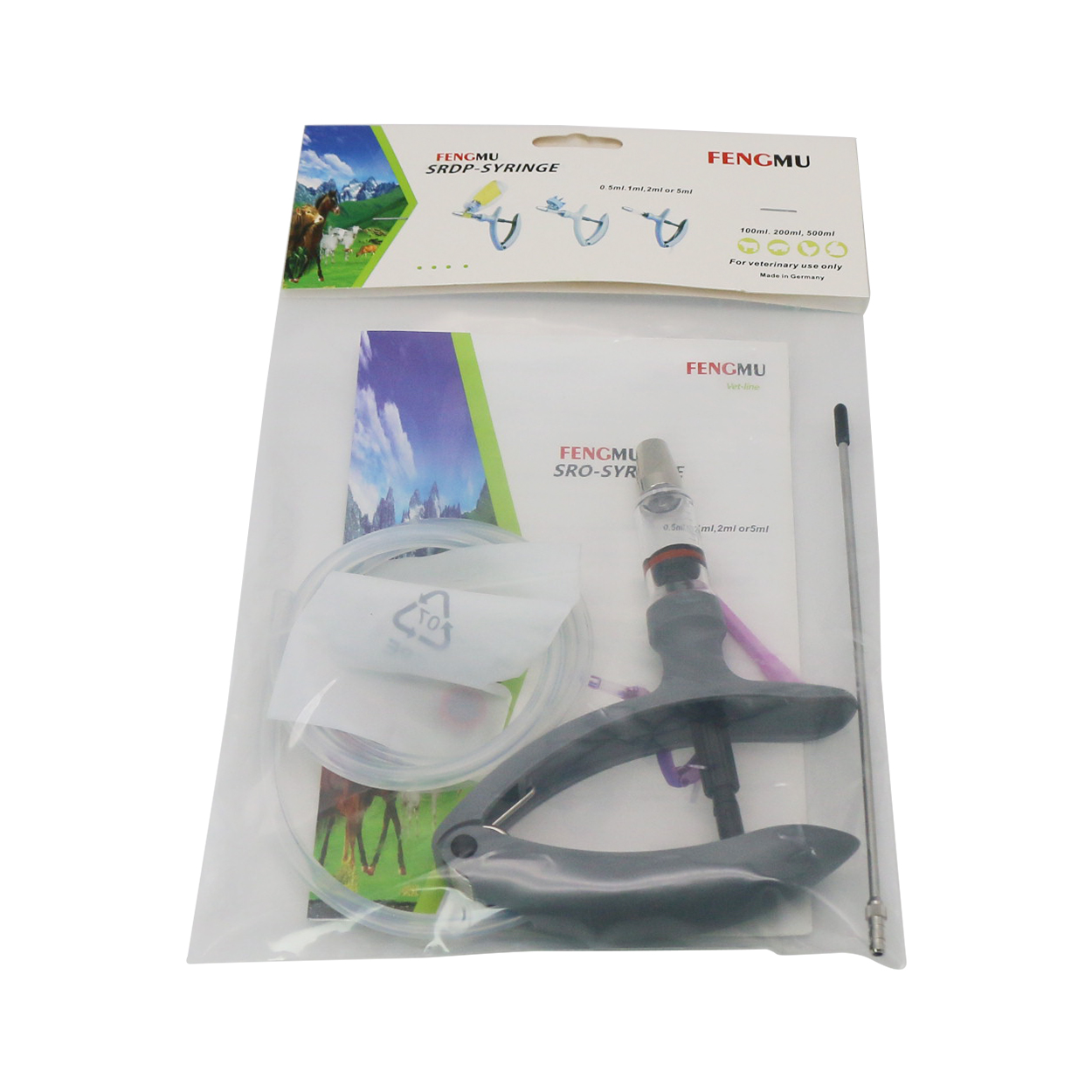 1 Pc 2ml / 5ml Animal Continuo - огляд і ціна Veterinary Syringe Gun