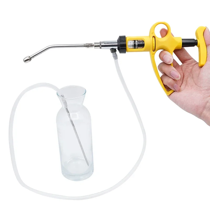 1 Pc 5/10 ml Animal Continuous - огляд і ціна Veterinary Syringe Gun