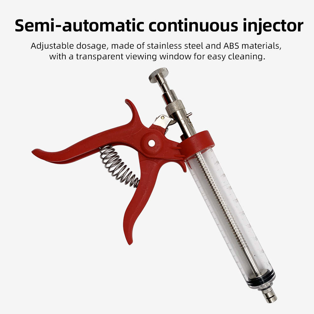 1 Pc Animal 50ml Continuous In - огляд і ціна Veterinary Syringe Gun