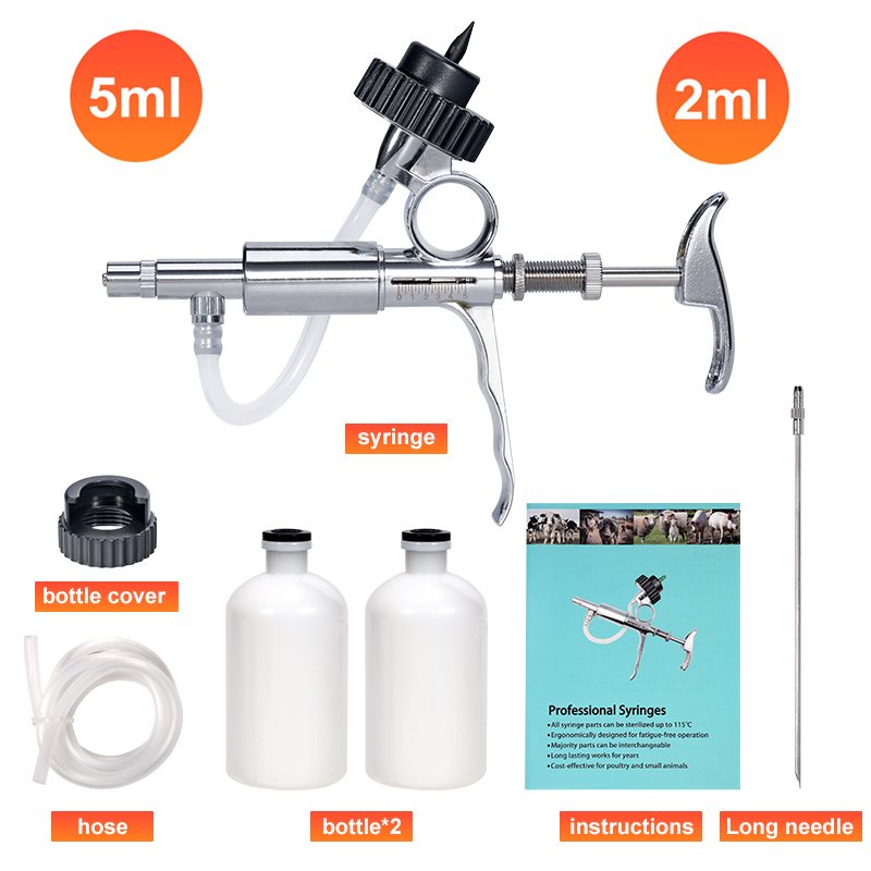 2ml/5ml Automatic Poultry Inje - огляд і ціна Veterinary Syringe Gun