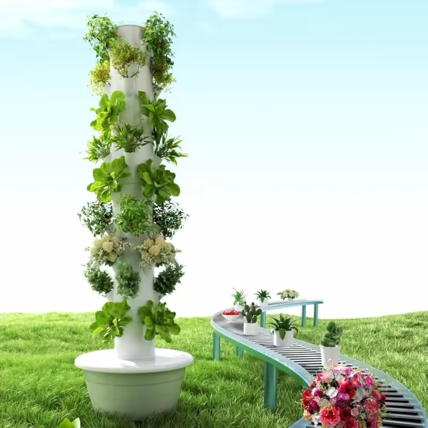Vertical Hydroponic Grow Tower - огляд і ціна Agriculture Vertical Farming